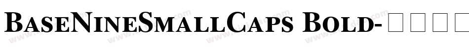 BaseNineSmallCaps Bold字体转换